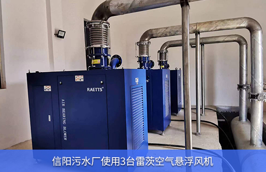 信陽污水廠3臺(tái)75KW空氣懸浮風(fēng)機(jī)